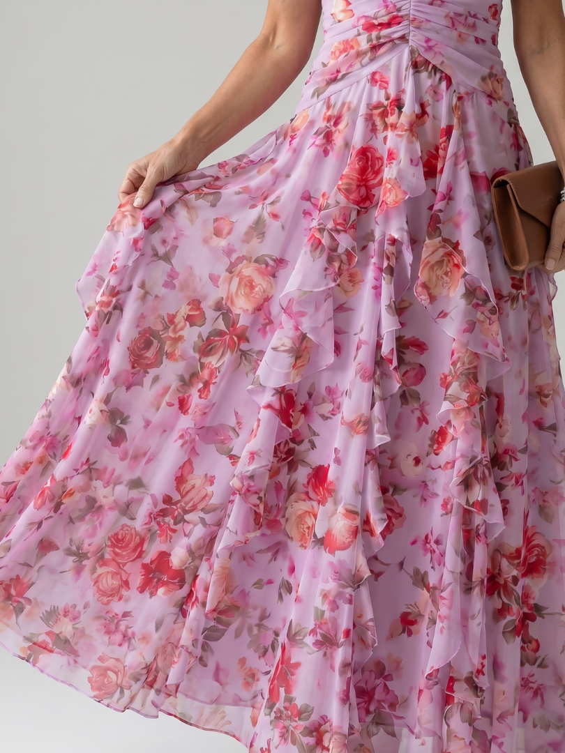 Damen Neckholder-Maxikleid