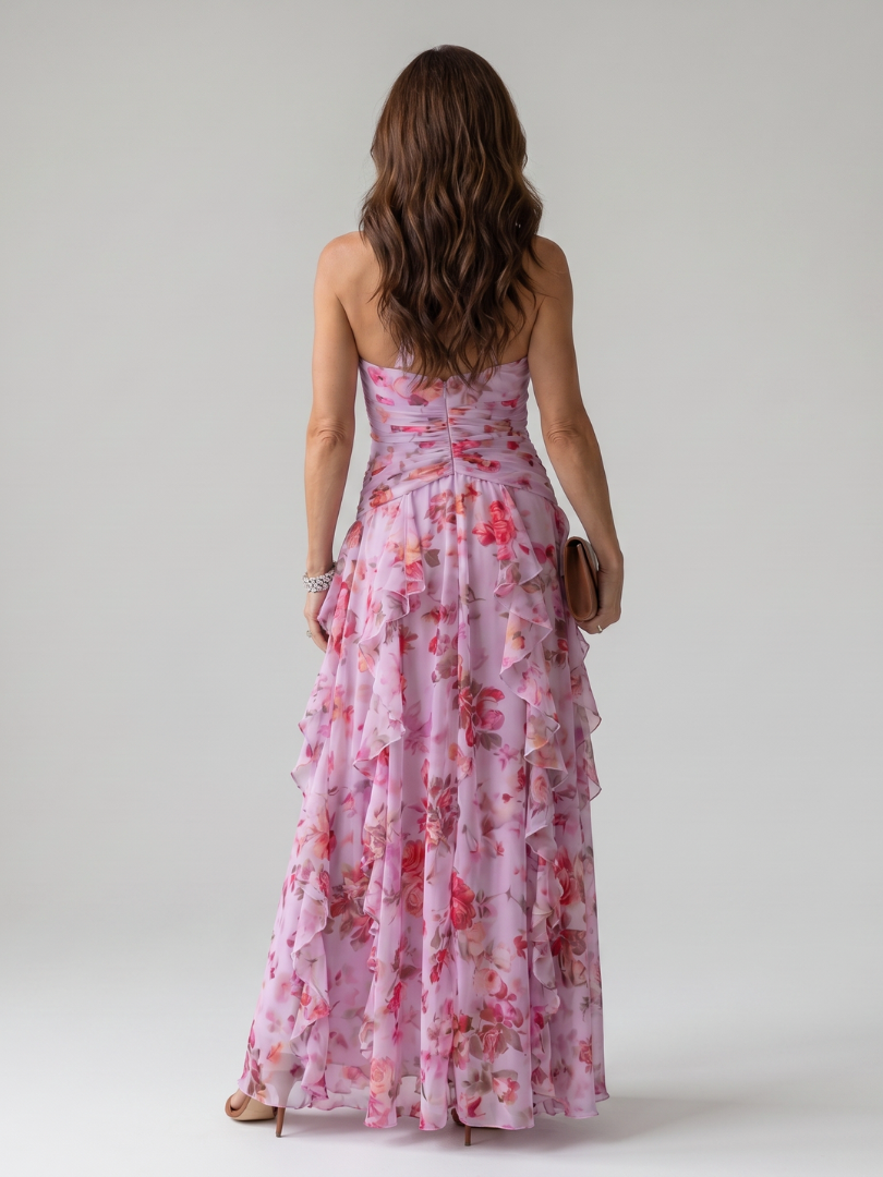 Damen Neckholder-Maxikleid
