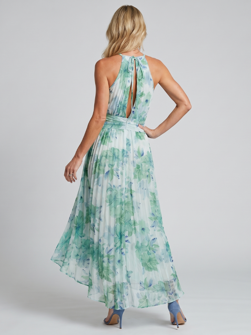 Damen Neckholder-Maxikleid