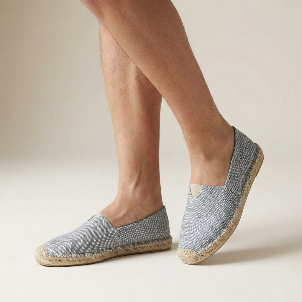 Orthopädische Damen-Espadrilles zum Hineinschlüpfen mit Jutesohle – bequeme Sommerschuhe