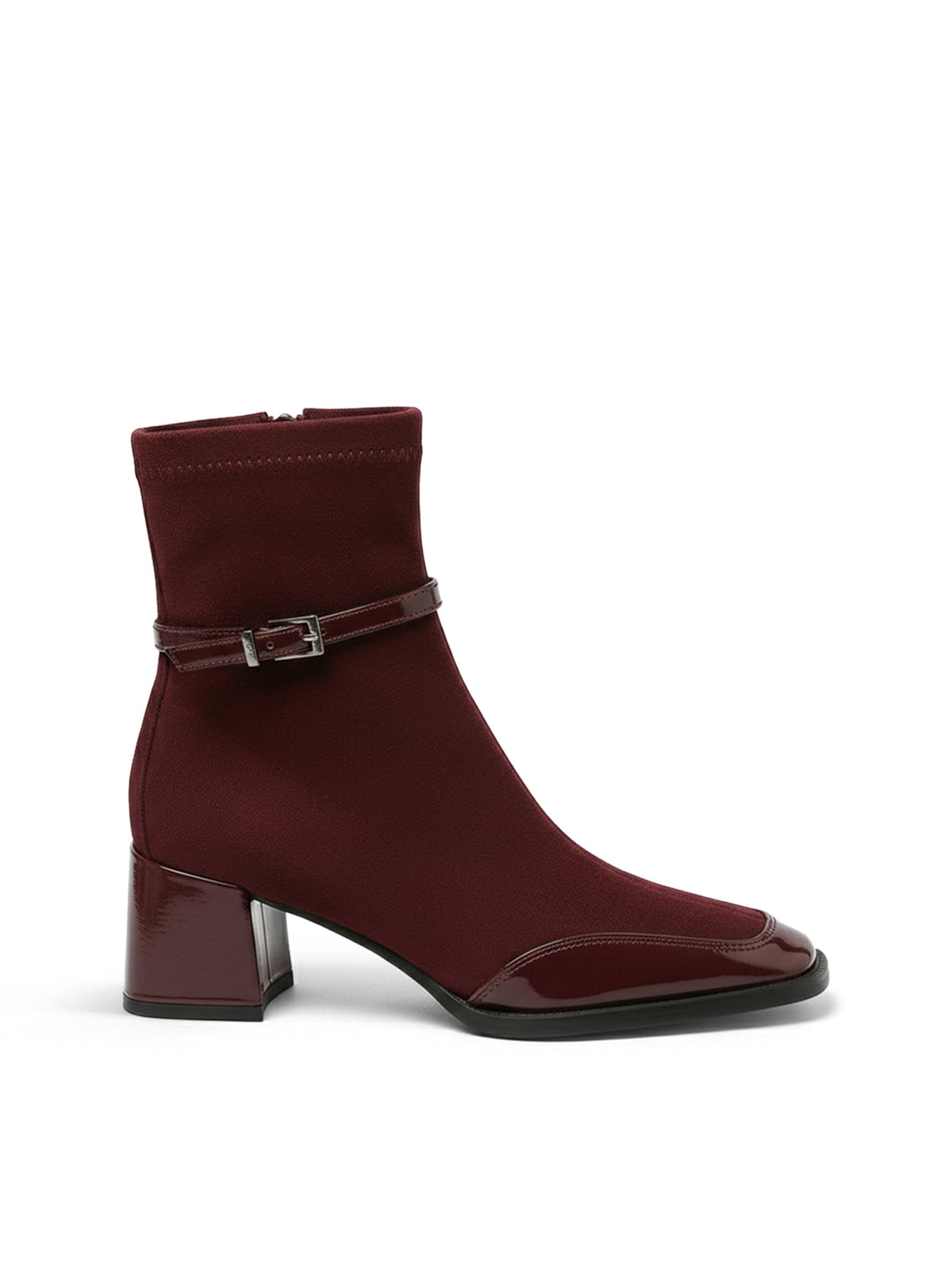 Orthopädische Damen-Stiefeletten mit eckiger Spitze