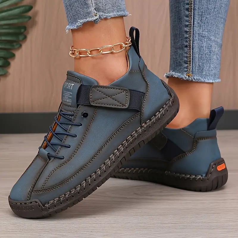 Orthopädische Damen-Sneaker mit Ziernähten