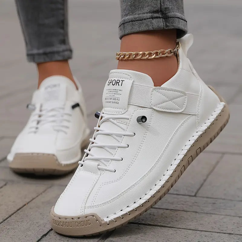Orthopädische Damen-Sneaker mit Ziernähten