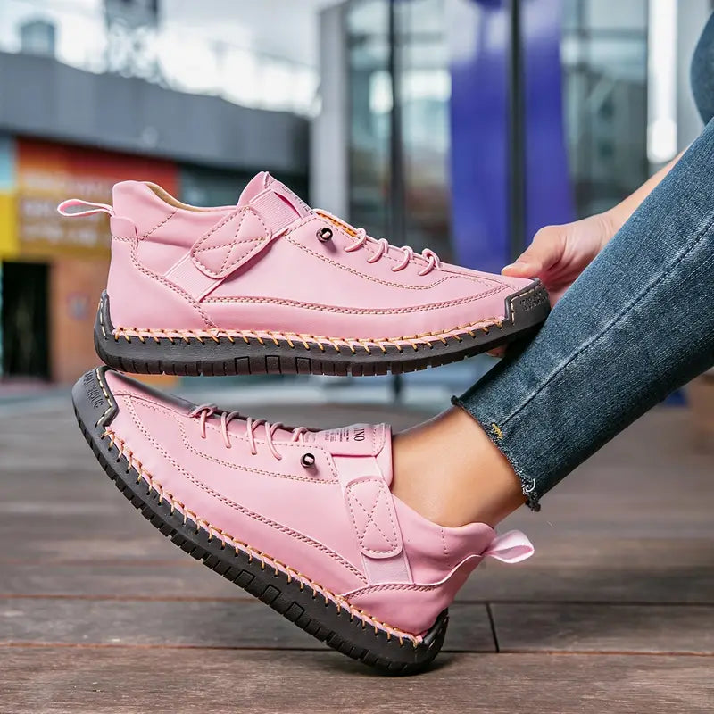 Orthopädische Damen-Sneaker mit Ziernähten