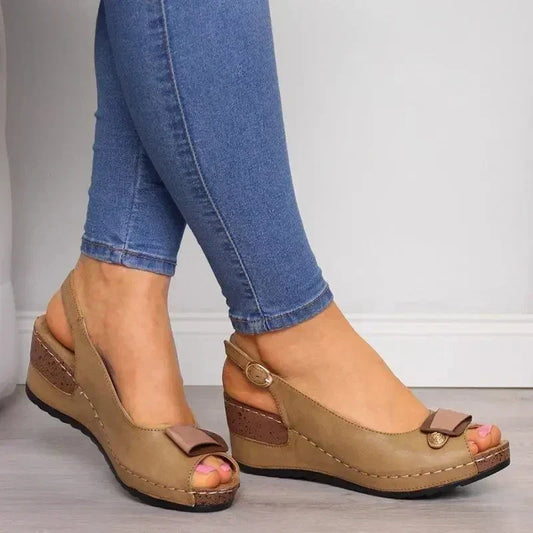 Orthopädische Damen-Bequemsandalen mit gepolsterter Sohle