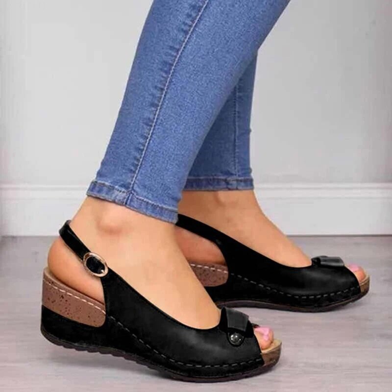 Orthopädische Damen-Bequemsandalen mit gepolsterter Sohle