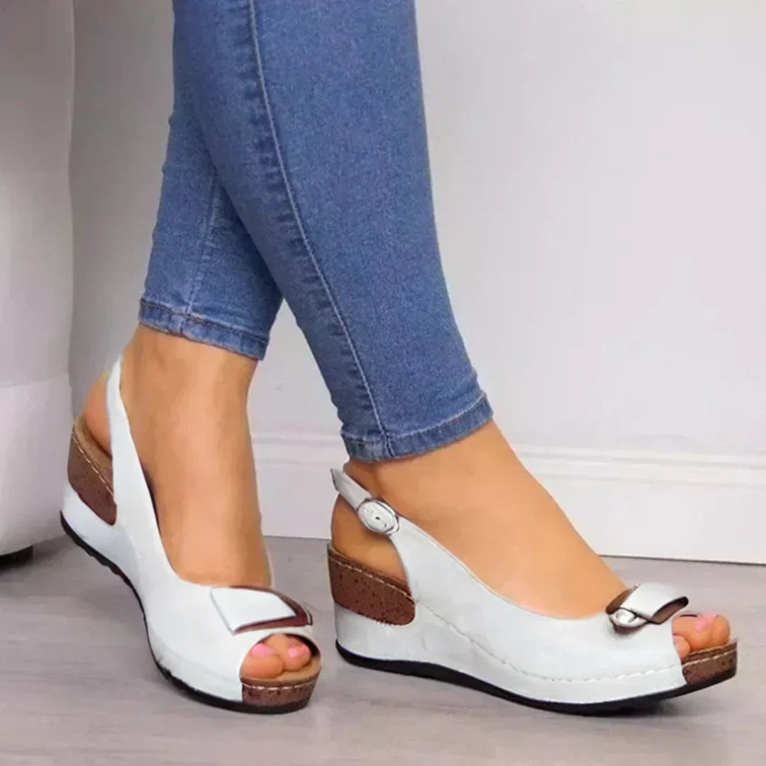 Orthopädische Damen-Bequemsandalen mit gepolsterter Sohle