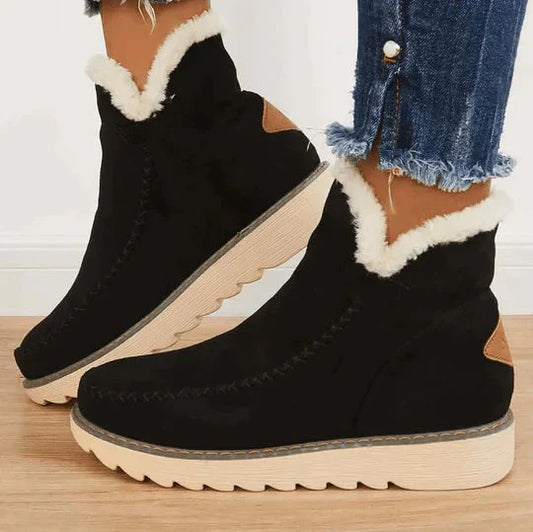 Orthopädische Damen-Winterstiefel mit Fleecefutter