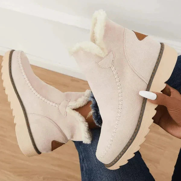 Orthopädische Damen-Winterstiefel mit Fleecefutter