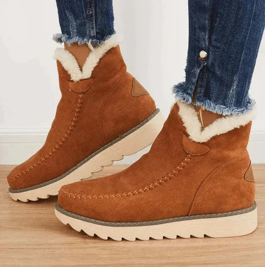 Orthopädische Damen-Winterstiefel mit Fleecefutter