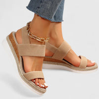 Orthopädische Keilabsatz-Plateausandalen für Damen