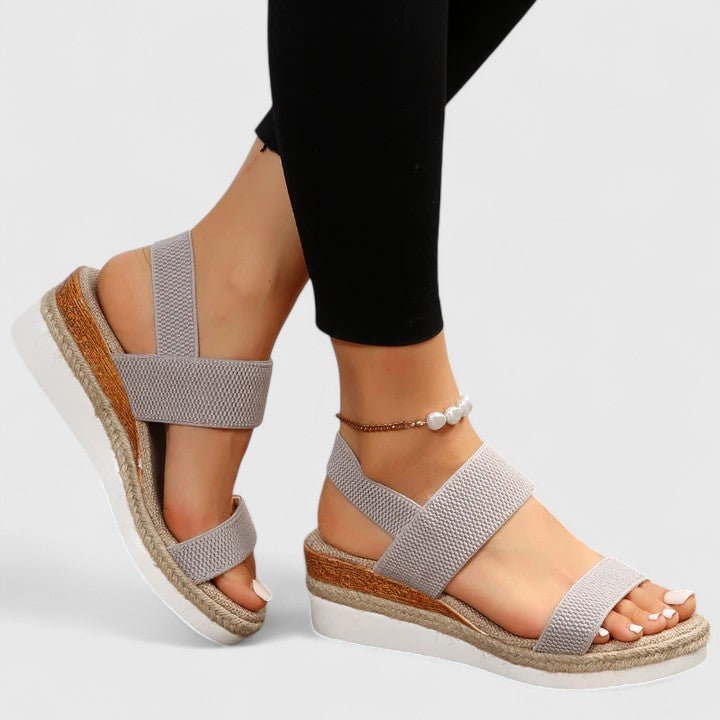 Orthopädische Keilabsatz-Plateausandalen für Damen