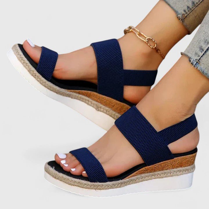 Orthopädische Keilabsatz-Plateausandalen für Damen