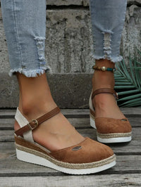 Damen Platform Espadrille Sandalen