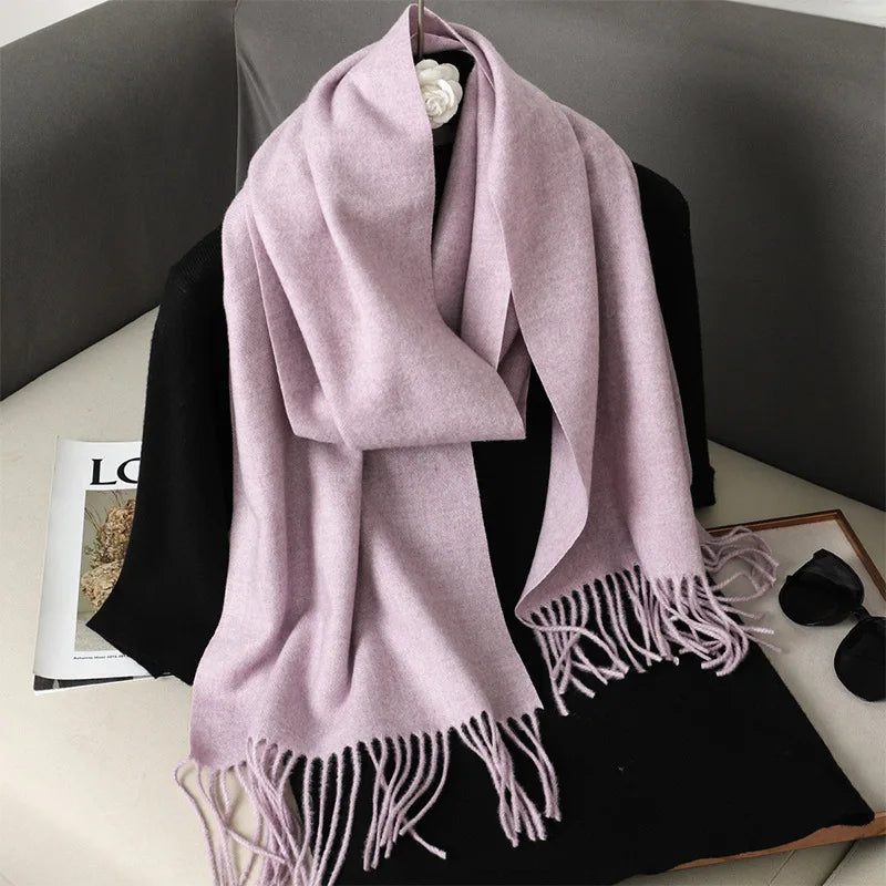 Damen-Winterschal – in 62 Farben, dicker, luxuriöser Fransenschal, winddicht und warm für den Winter