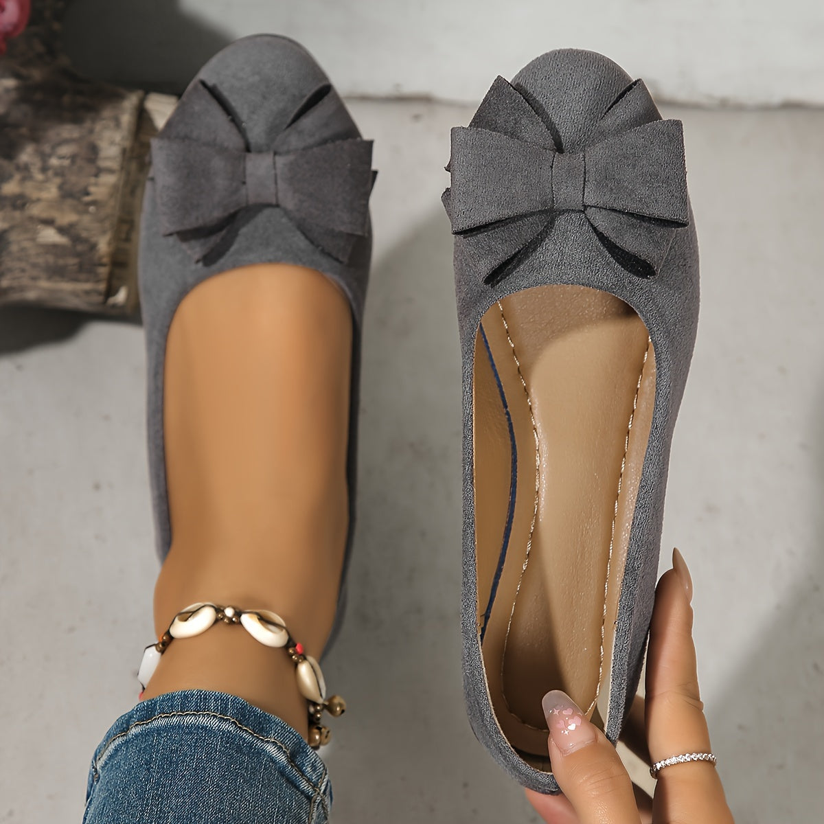 Damen Keilschuhe mit Schleife