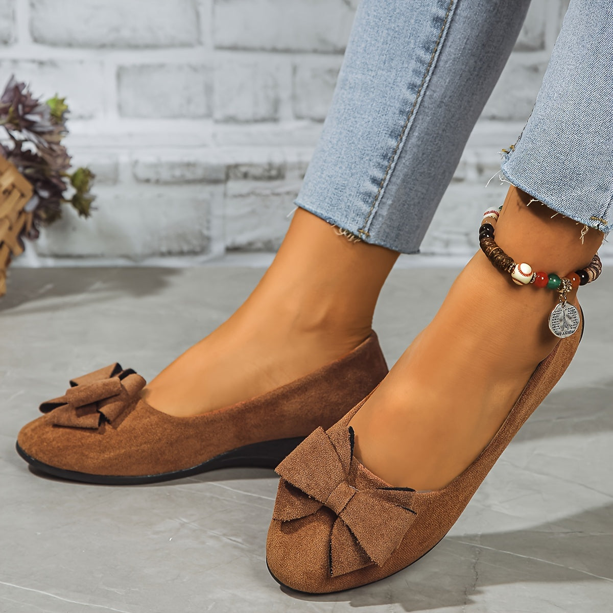 Damen Keilschuhe mit Schleife