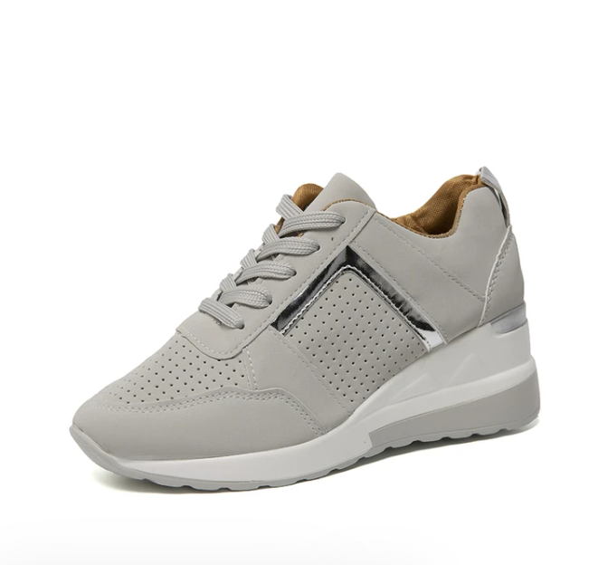 Damen-Keilabsatz-Sneaker mit Fussgewölbestütze