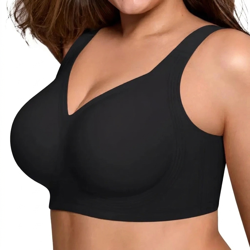Damen-Push-up-BH mit voller Bedeckung ohne Bügel für optimalen Halt