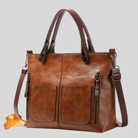 Damen Tote-Tasche mit Vordertaschen