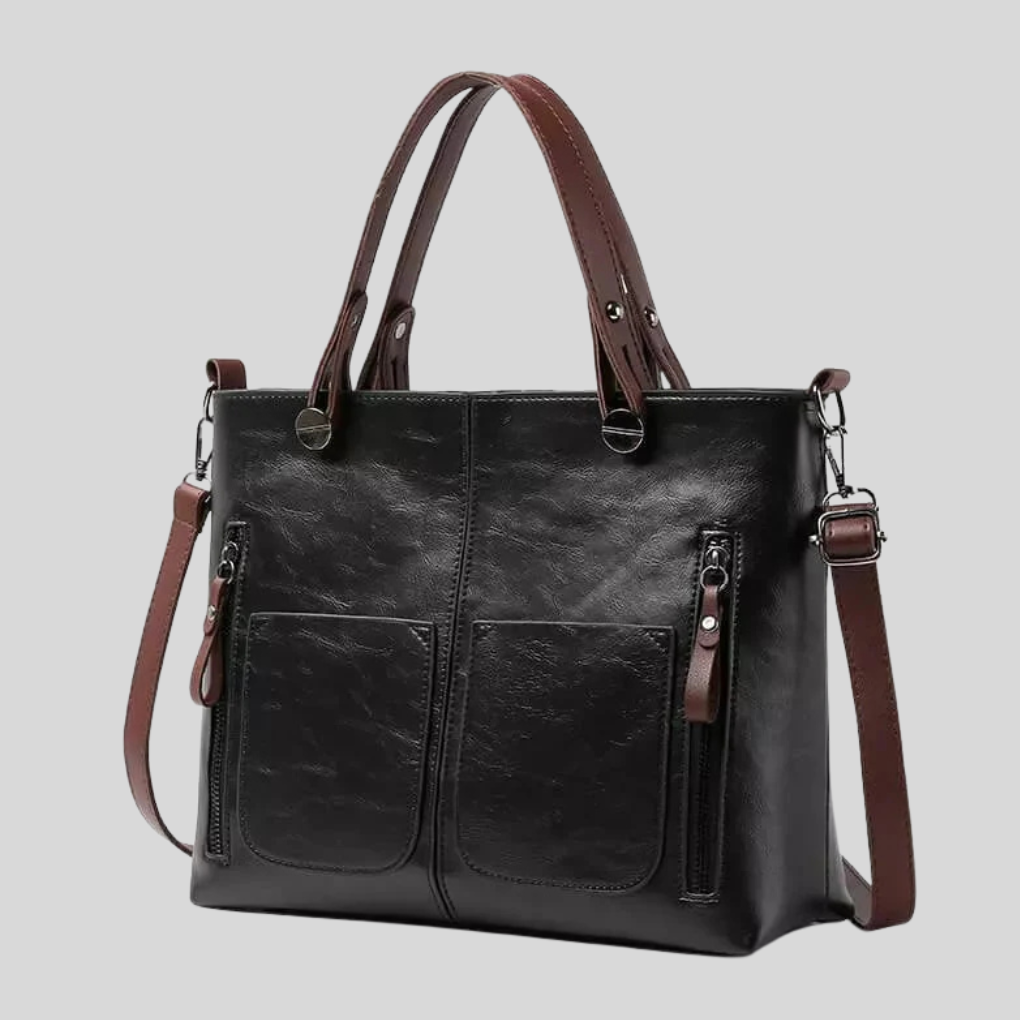 Damen Tote-Tasche mit Vordertaschen