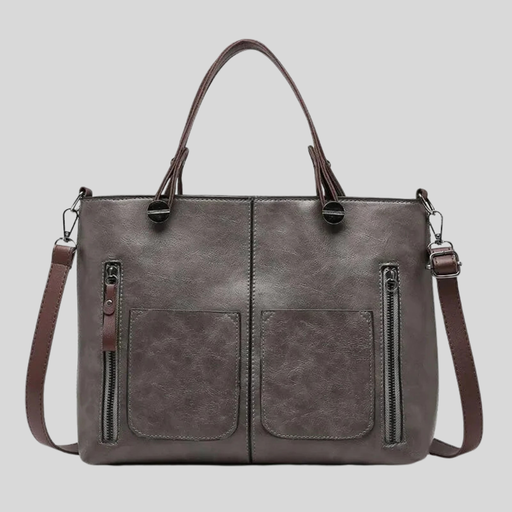 Damen Tote-Tasche mit Vordertaschen