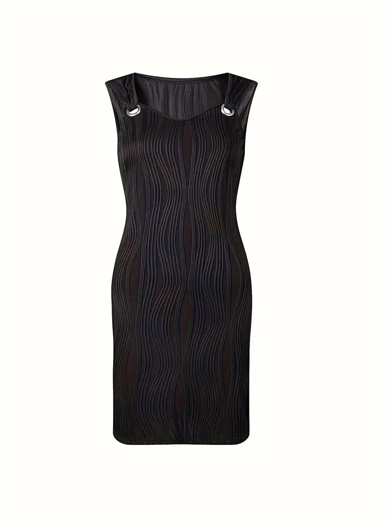 Damen A-Linien-Minikleid mit V-Ausschnitt