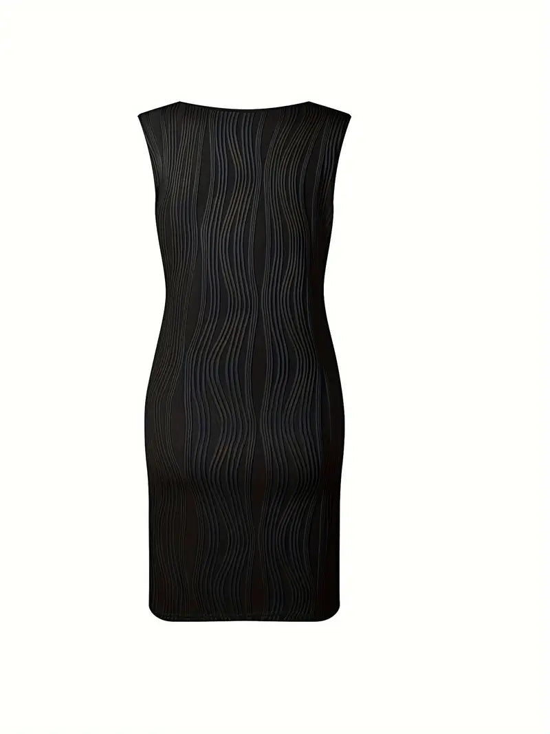 Damen A-Linien-Minikleid mit V-Ausschnitt