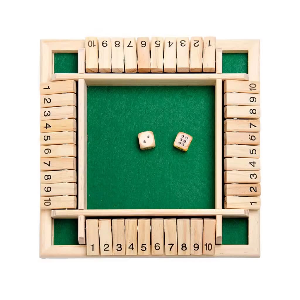 NUMBER ADVENTURE – Montessori Würfelspiel aus Holz zur Förderung von Zahlenverständnis, Logik und Konzentration