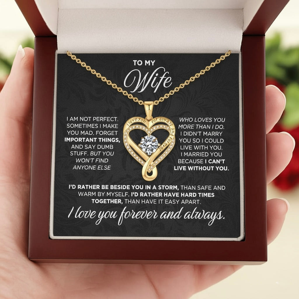 Halskette Geschenk für meine Frau mit der Aufschrift I Will Always Love You