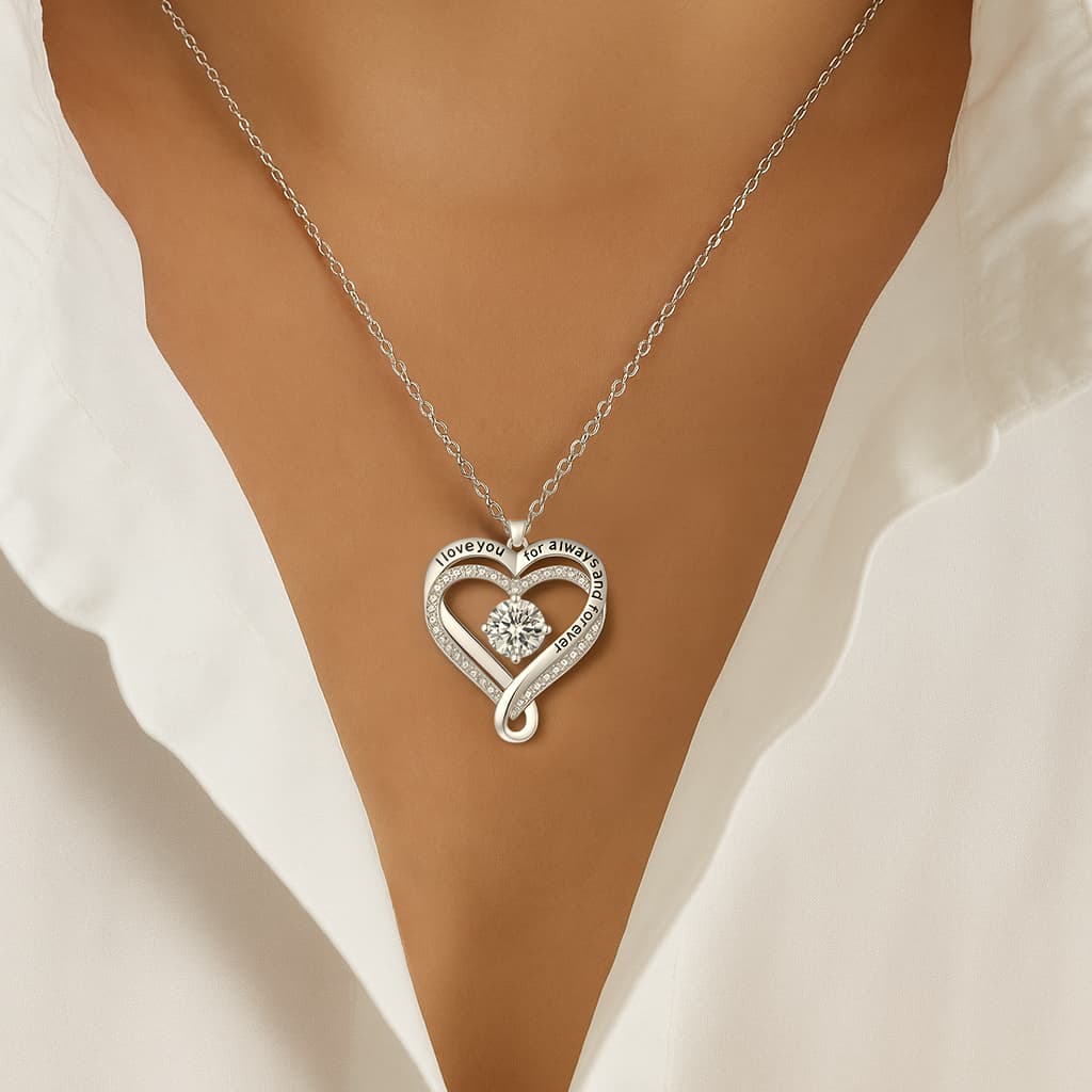 Halskette Geschenk für meine Frau mit der Aufschrift I Will Always Love You