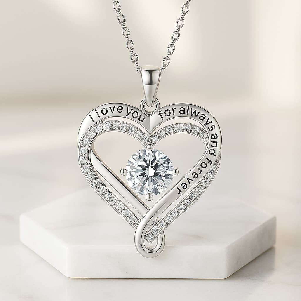 Halskette Geschenk für meine Frau mit der Aufschrift I Will Always Love You