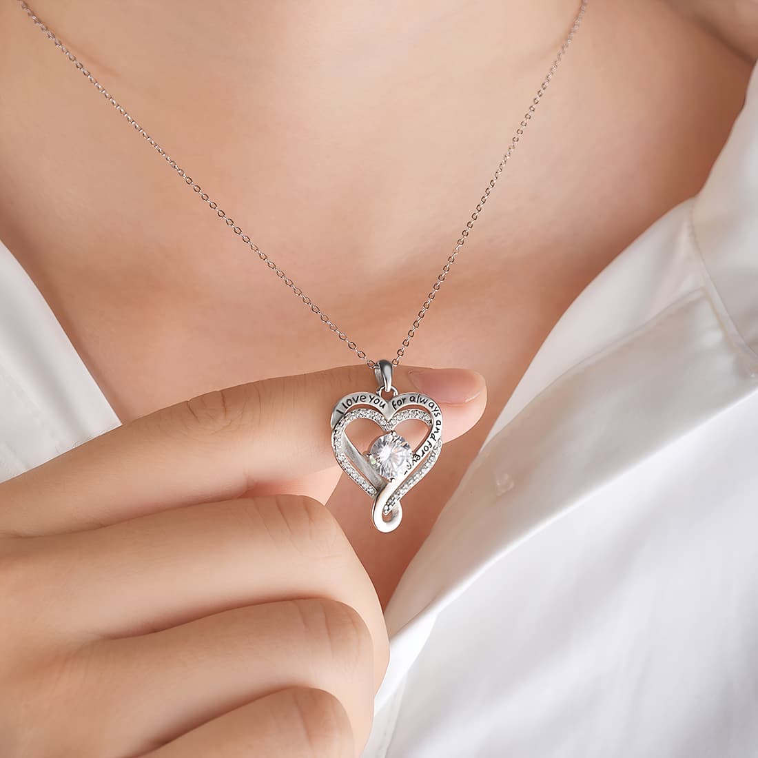 Halskette Geschenk für meine Frau mit der Aufschrift I Will Always Love You