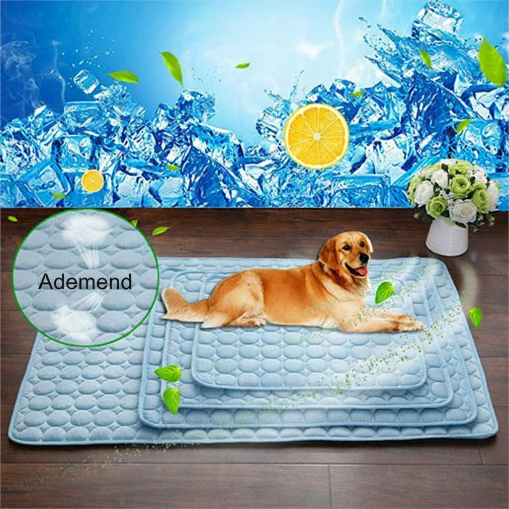 Sommer-Kühlmatte aus Eisseide für Haustiere (Hunde oder Katzen)