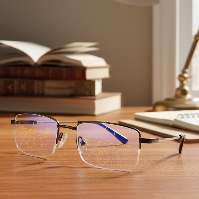 Smarte multifokale Brille für entspanntes Sehen