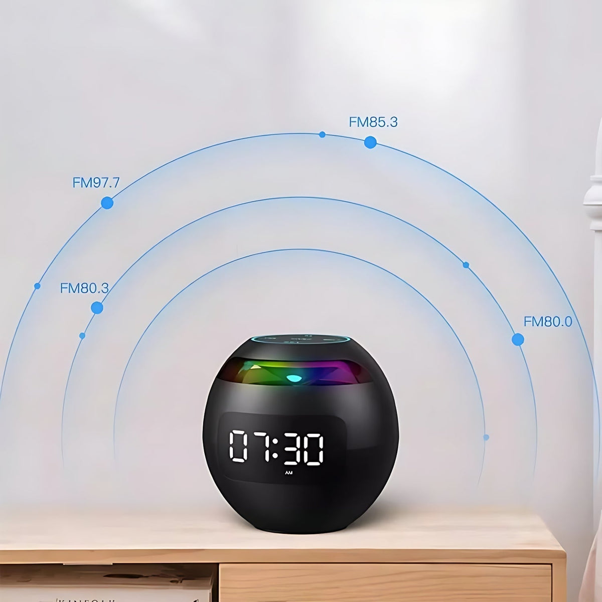 Smarter Radiowecker mit Leuchtfunktion