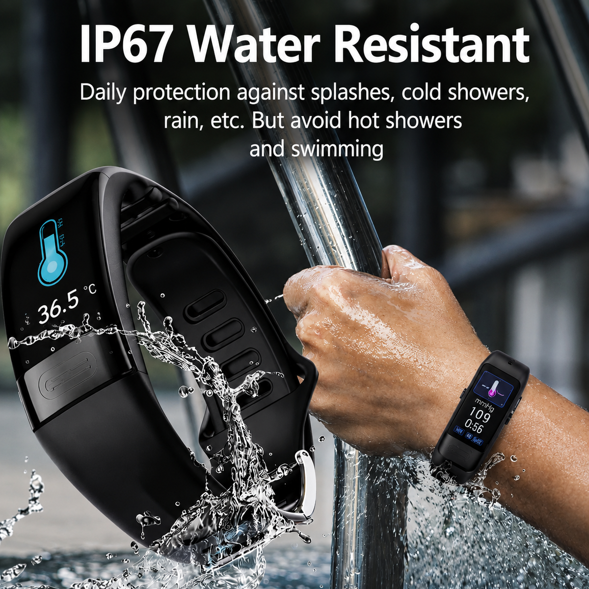 Smartwatch mit Gesundheits-Tracking, EKG, Blutdruck- und Schlafüberwachung
