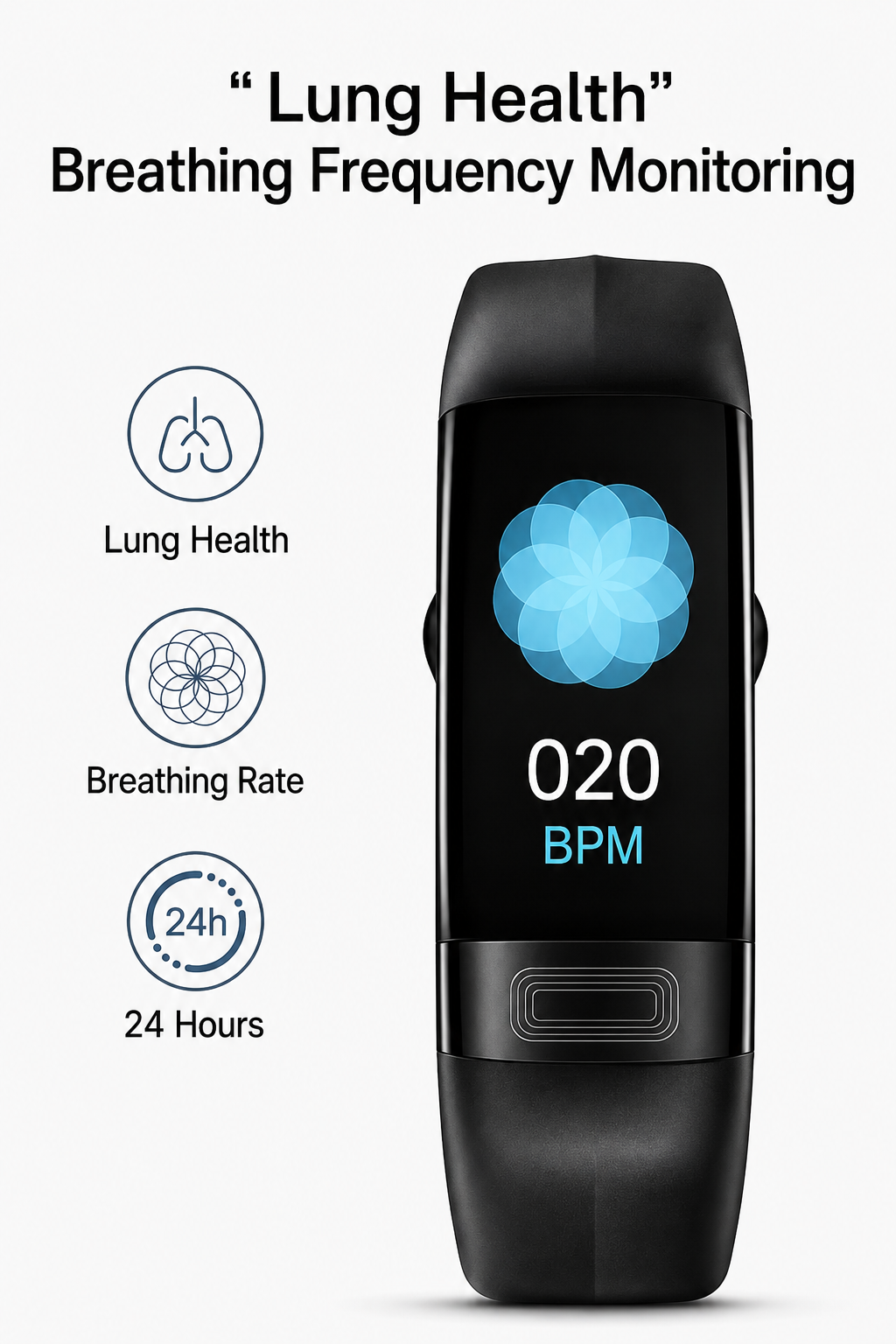Smartwatch mit Gesundheits-Tracking, EKG, Blutdruck- und Schlafüberwachung