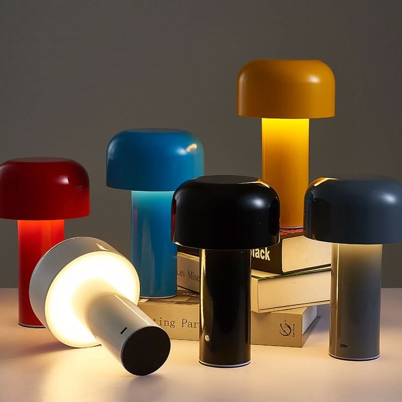 Italienische dimmbare kabellose LED-Tischlampe in Pilzform