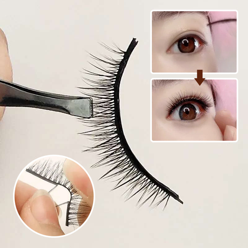 Selbstklebende, wiederverwendbare künstliche Wimpern für Frauen