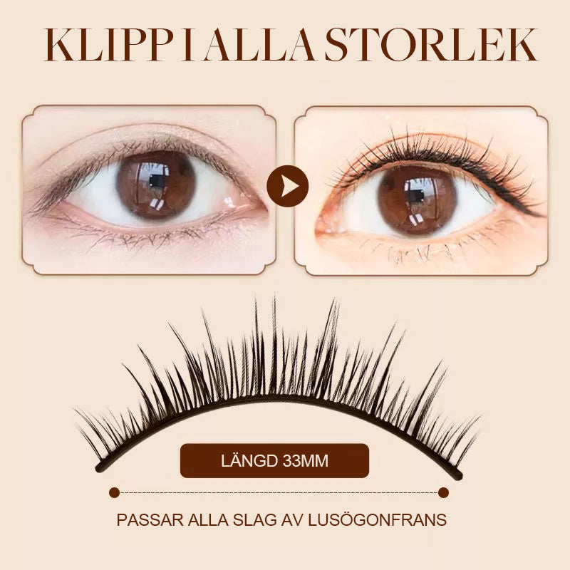 Selbstklebende, wiederverwendbare künstliche Wimpern für Frauen
