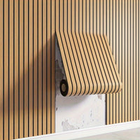 Selbstklebende 3D-Wandpaneele - Holzoptik-Muster