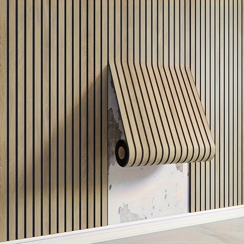 Selbstklebende 3D-Wandpaneele - Holzoptik-Muster