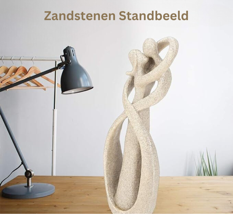 Ewige Umarmung abstrakte Skulptur - Zeitlose Liebe