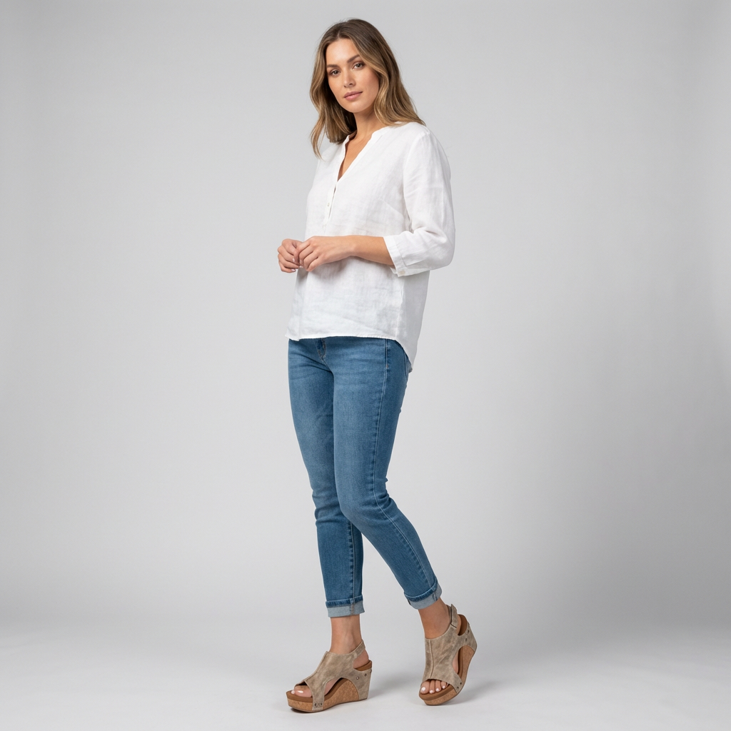 Orthopädische Damen-Keilsandalen mit offener Zehenpartie