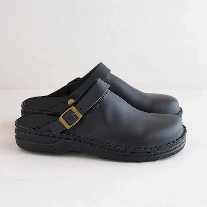 Orthopädische Lederclogs für den Herbst