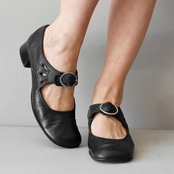 Orthopädische Ledersandalen mit Schnalle