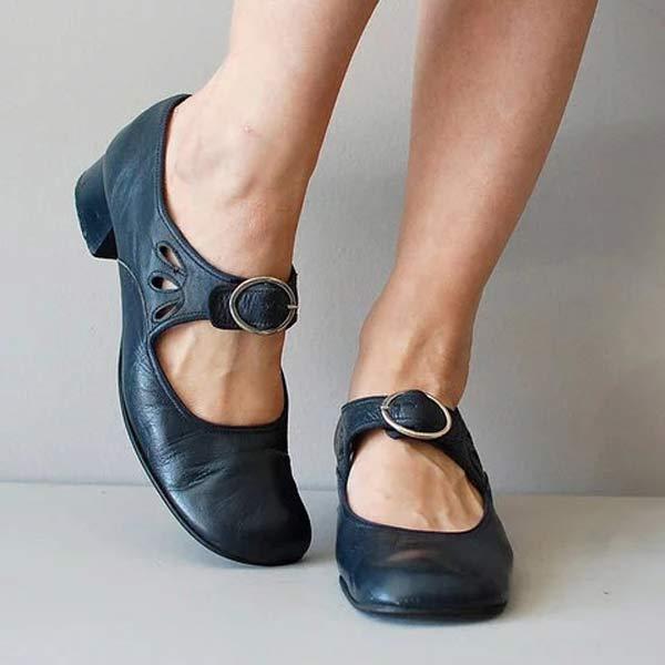Orthopädische Ledersandalen mit Schnalle