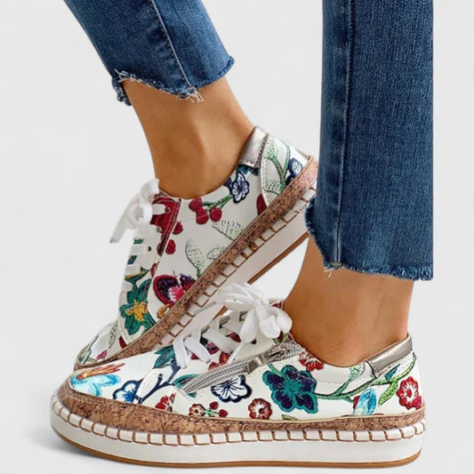 Orthopädische Schuhe mit Fussgewölbestütze und rutschfester Sohle – Damen-Slip-On-Schuhe für bequemen Tragekomfort