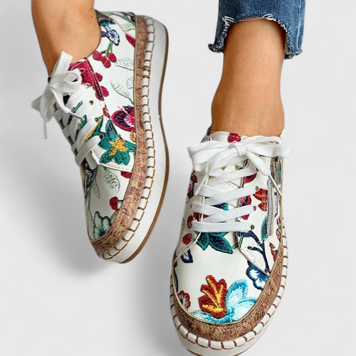 Orthopädische Schuhe mit Fussgewölbestütze und rutschfester Sohle – Damen-Slip-On-Schuhe für bequemen Tragekomfort